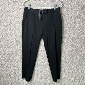Theory Pants Women’s 6 Ibbey C Black Fostered Cropped Dress Pants NWT